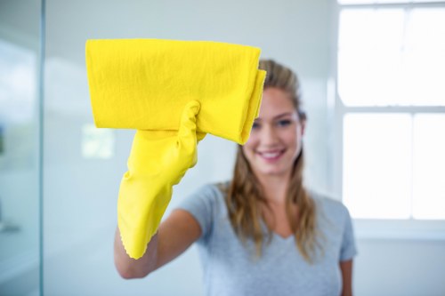 Deep cleaning a fabric sofa in Chinatown